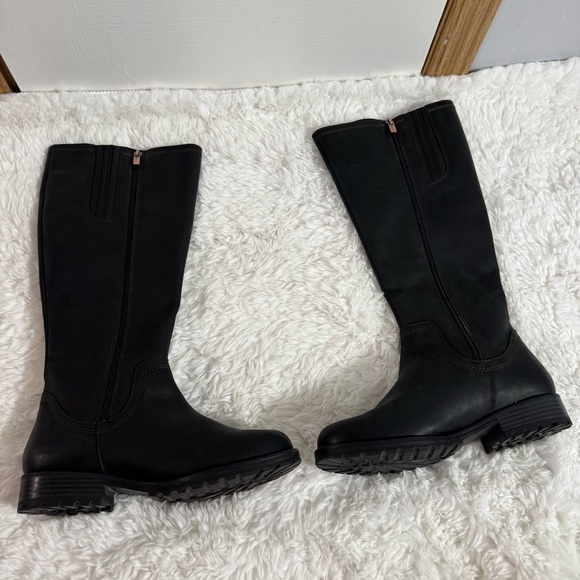 Clarks Black Over the Knee Boots Size 6 - Picture 10 of 13